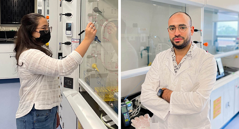 24岁的Mia Rodriguez和23岁的Tarek Ibrahim M.S.希望他们的研究将有助于解决全球塑料污染问题。