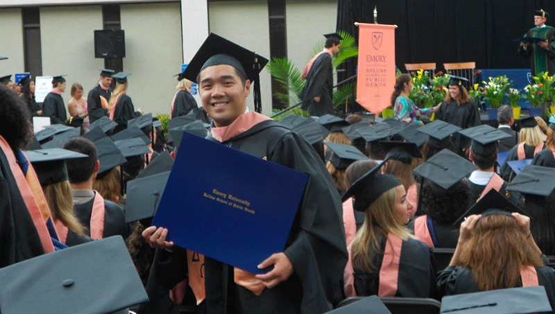 Alvin Tran博士获得Emory University公共卫生硕士学位。