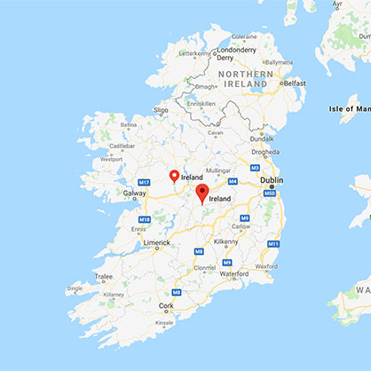 爱尔兰的地图