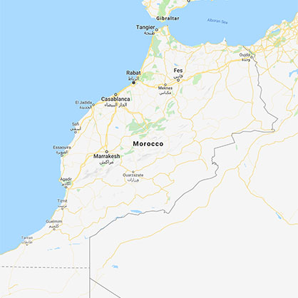 摩洛哥的地图