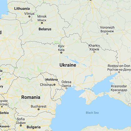 乌克兰的地图